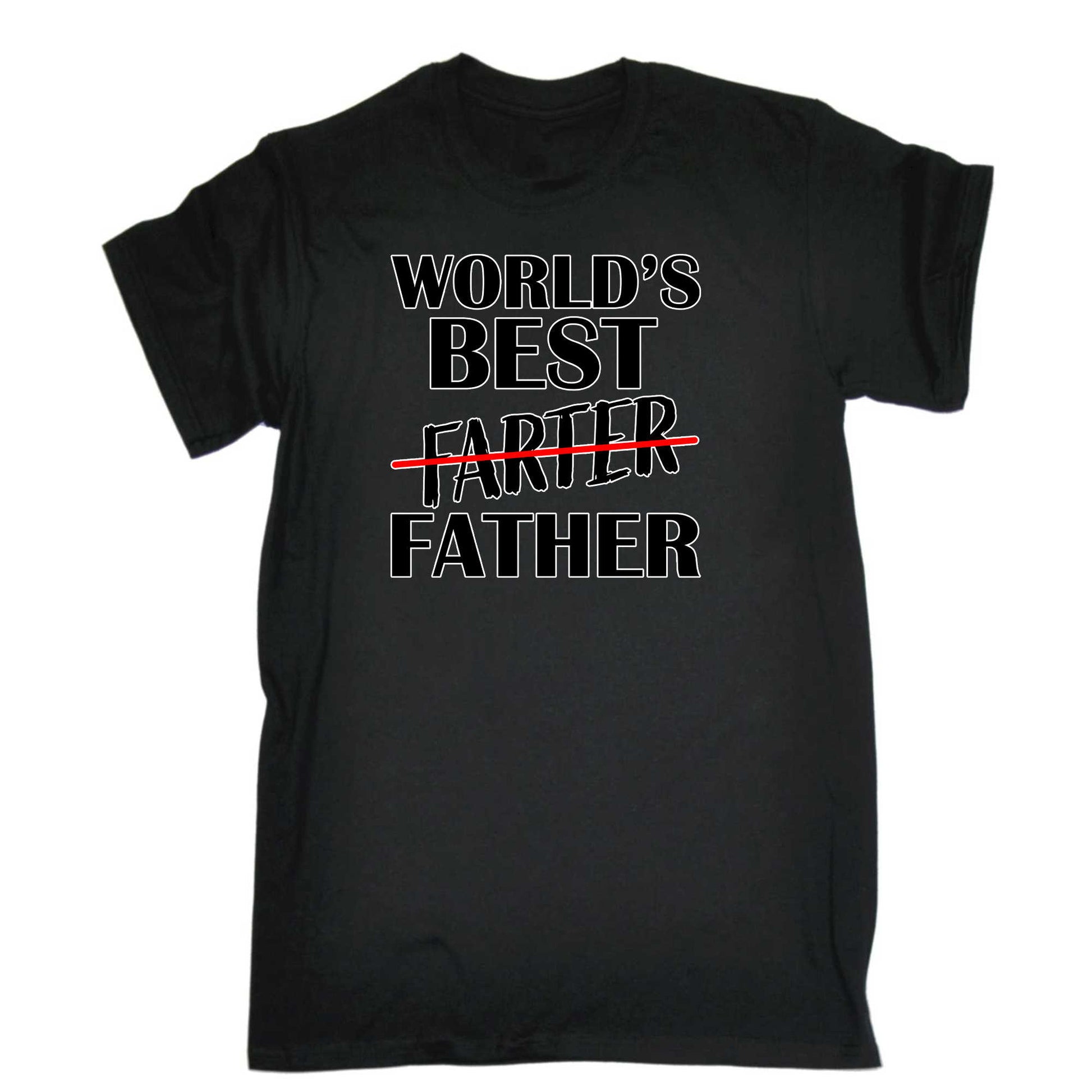 Worlds Best Father Farter V2 Fathers Day - Mens 123t Funny T-Shirt Tshirts