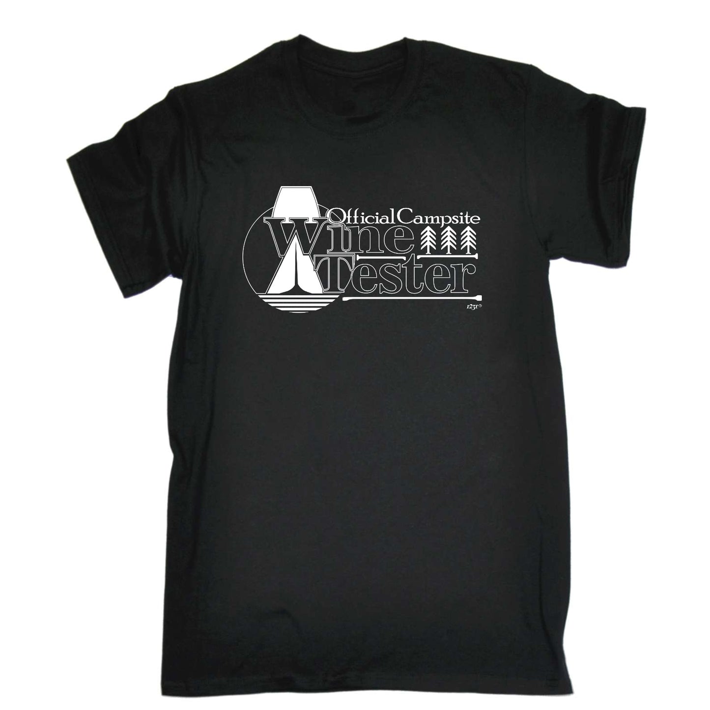Official Campsite Wine Tester - Mens Funny T-Shirt Tshirts