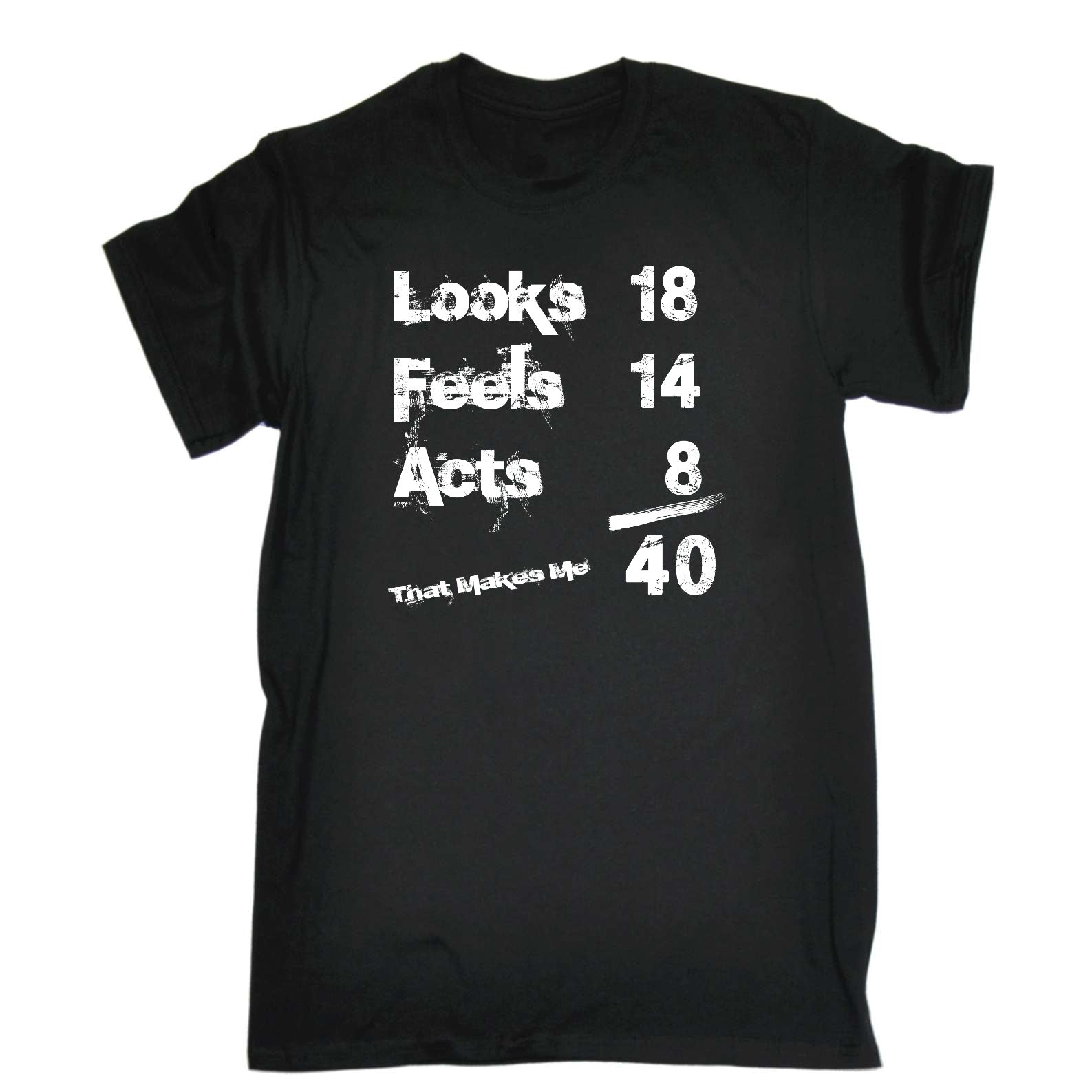 Looks Acts Feels 40 - Mens Funny T-Shirt Tshirts