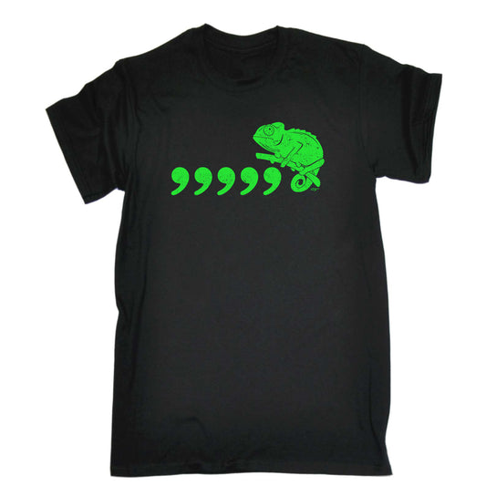 Comma Chameleon 80'S Retro - Mens Funny T-Shirt Tshirts