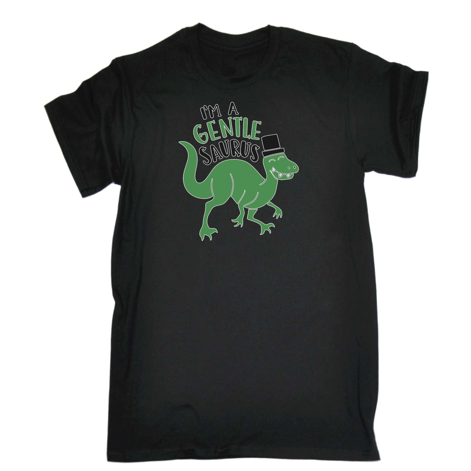 Im A Gentle Saurus Dinosaur Dino - Mens 123t Funny T-Shirt Tshirts