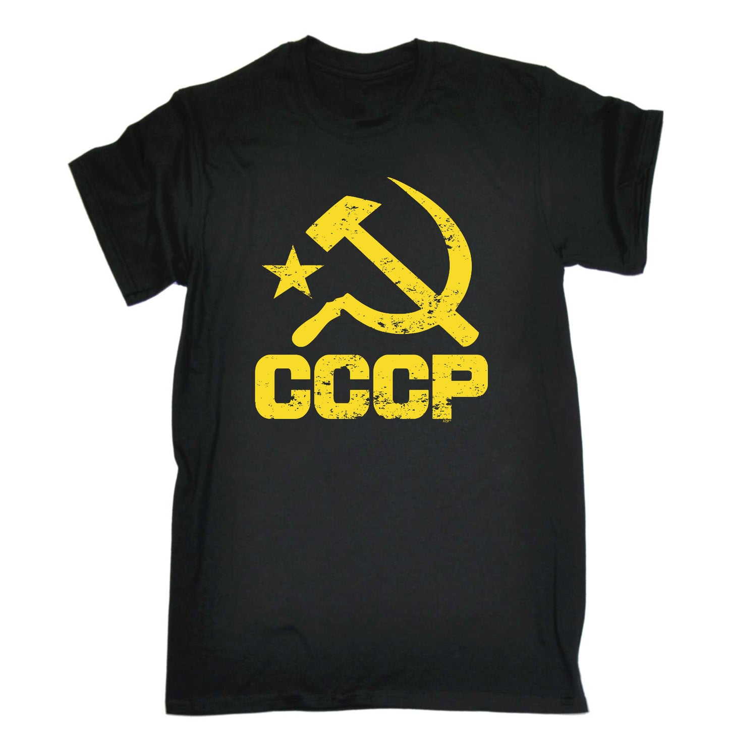 Cccp Yellow - Mens Funny T-Shirt Tshirts