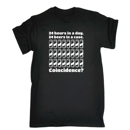 24 Hours In A Day 24 Beers In A Case - Mens Funny T-Shirt Tshirts