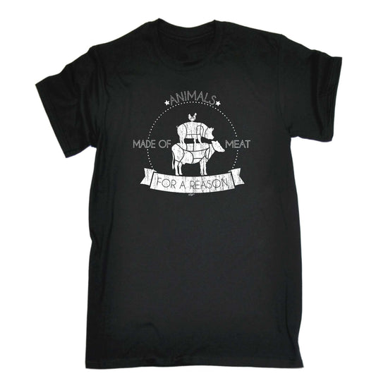 Animals Made Of Meat For A Reason - Mens Funny T-Shirt Tshirts