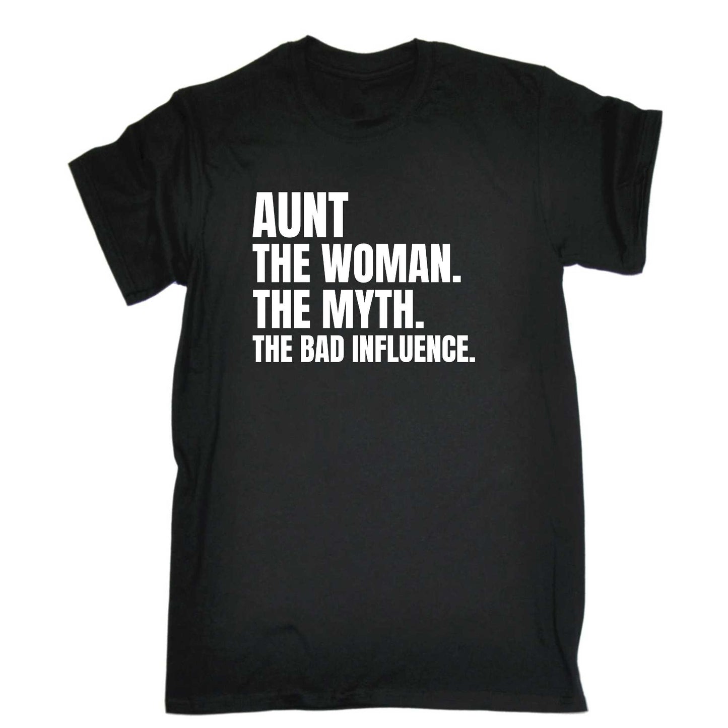 Aunt The Women The Myth White Mothers Day - Mens 123t Funny T-Shirt Tshirts