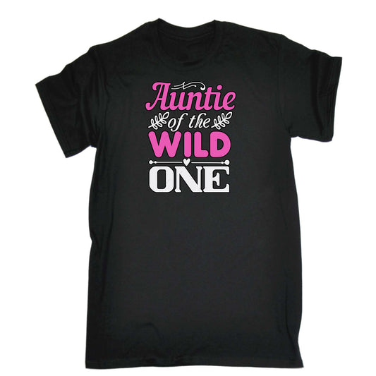 Auntie Of The Wild One Aunt - Mens 123t Funny T-Shirt Tshirts