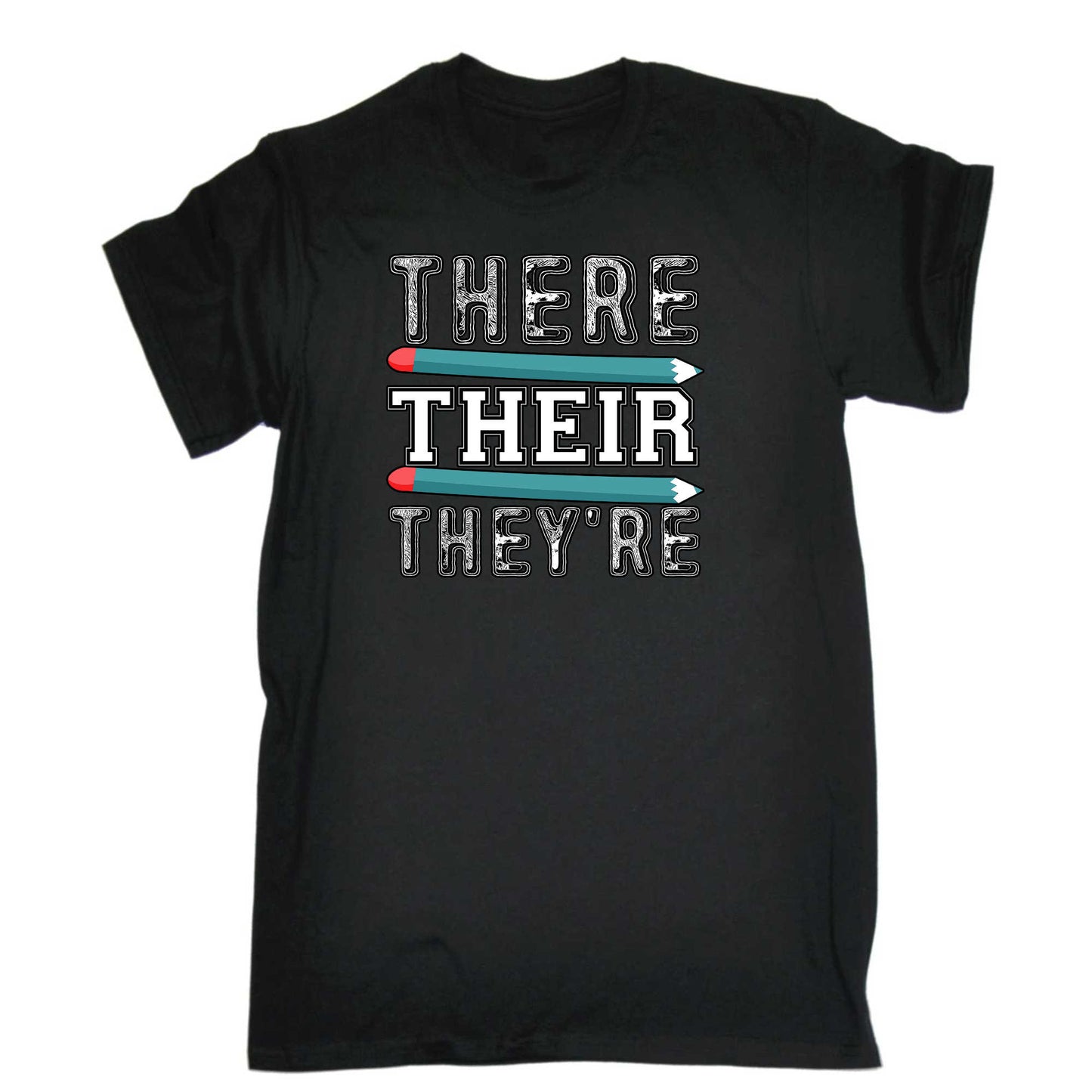 There Their Theyre  English Grammar Teacher - Mens 123t Funny T-Shirt Tshirts