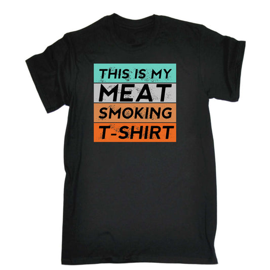Bbq Smoker Themed Retro Vintage My Meat Smoking Chef - Mens 123t Funny T-Shirt Tshirts