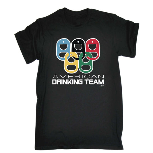 American Drinking Team Rings - Mens Funny T-Shirt Tshirts