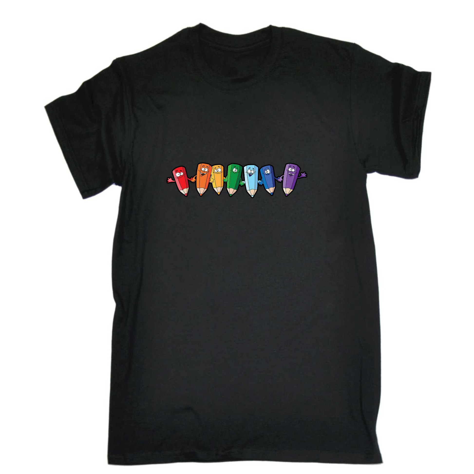 Pencils World Book Day School Teacher - Mens 123t Funny T-Shirt Tshirts