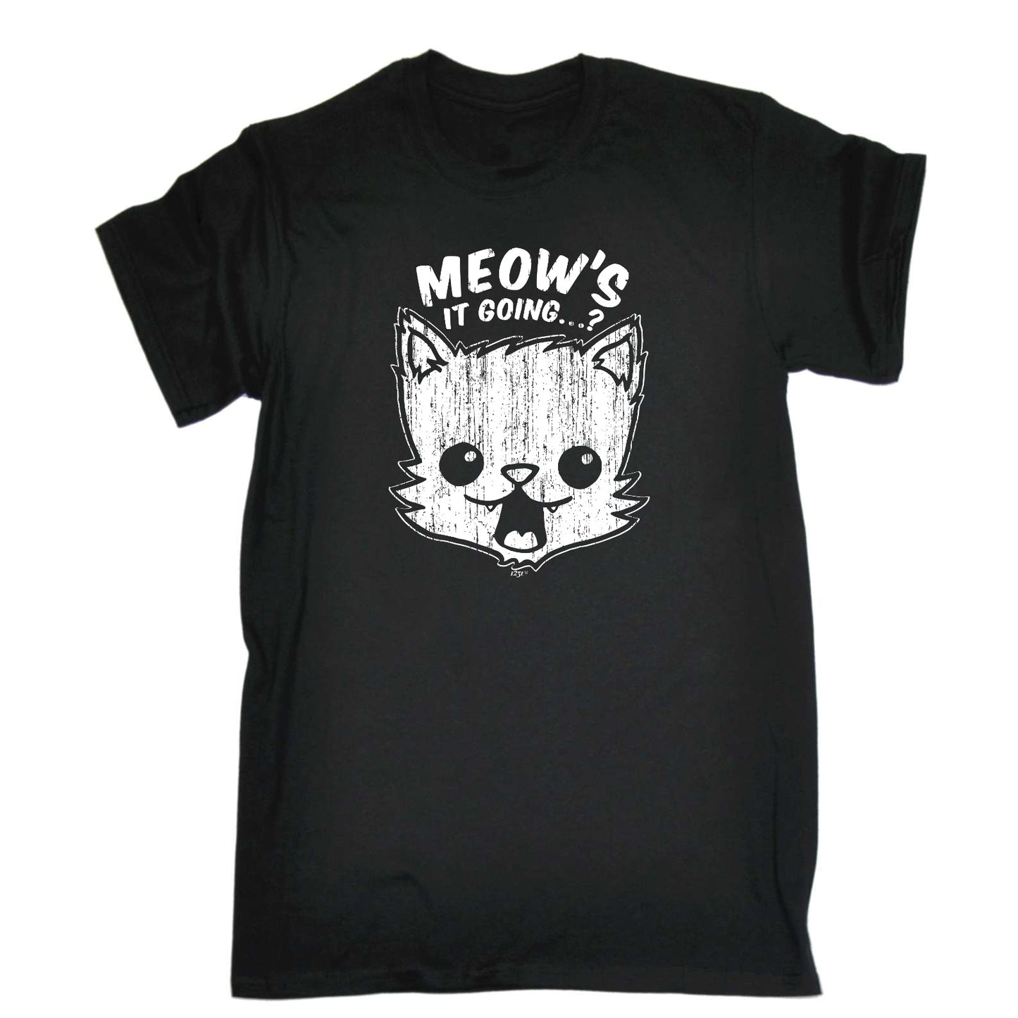 Meows It Going - Mens Funny T-Shirt Tshirts