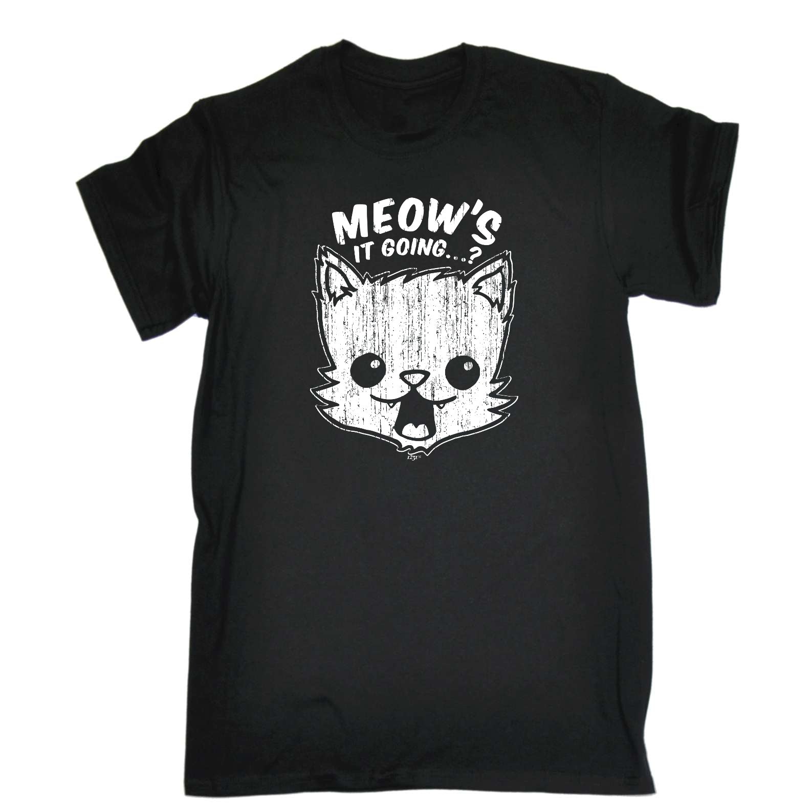 Meows It Going - Mens Funny T-Shirt Tshirts