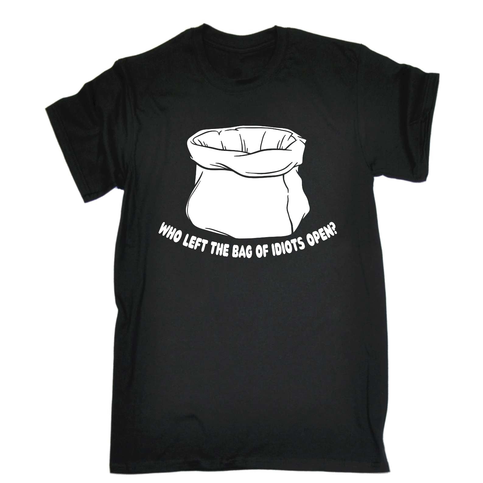 Who Left The Bag Of Idiots Open - Mens Funny T-Shirt Tshirts