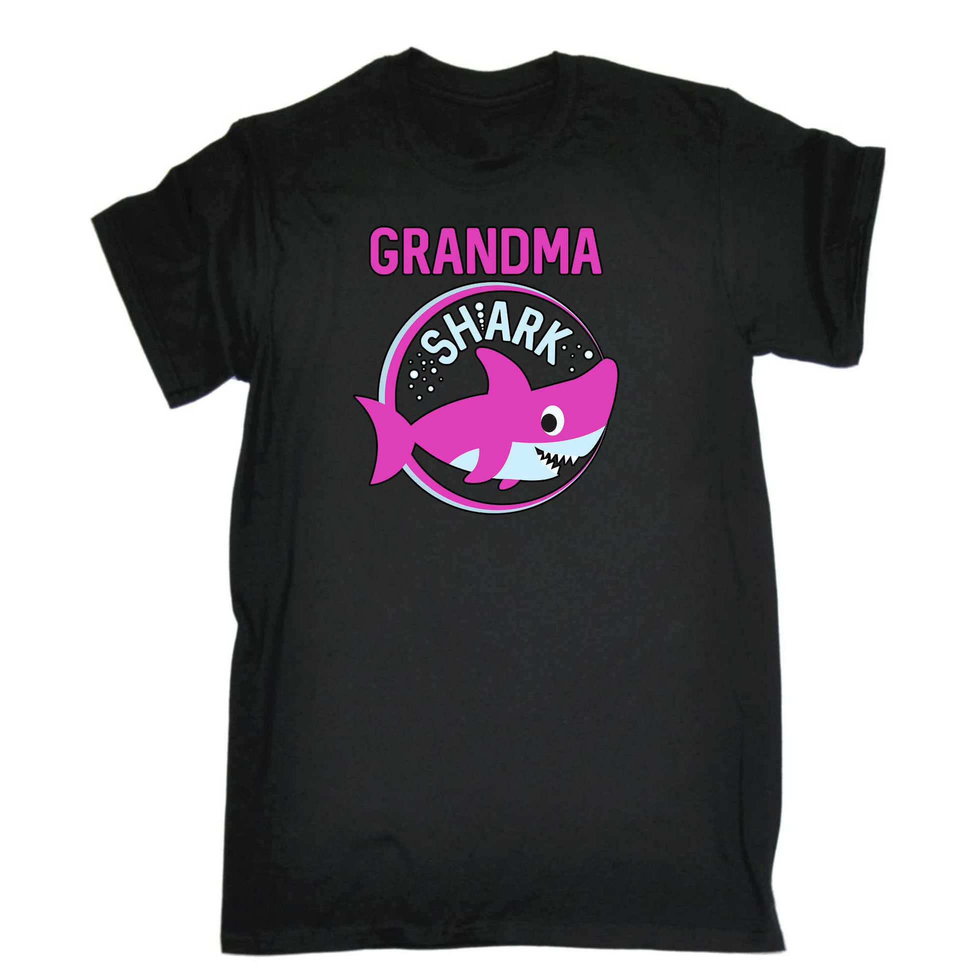 Grandma Shark Grandmother Mum Mother - Mens 123t Funny T-Shirt Tshirts