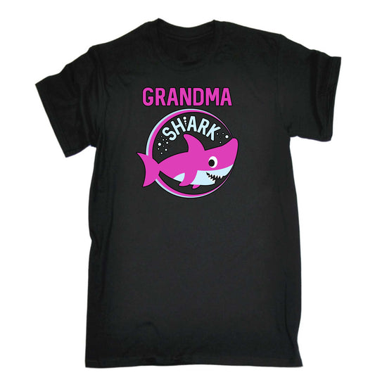 Grandma Shark Grandmother Mum Mother - Mens 123t Funny T-Shirt Tshirts