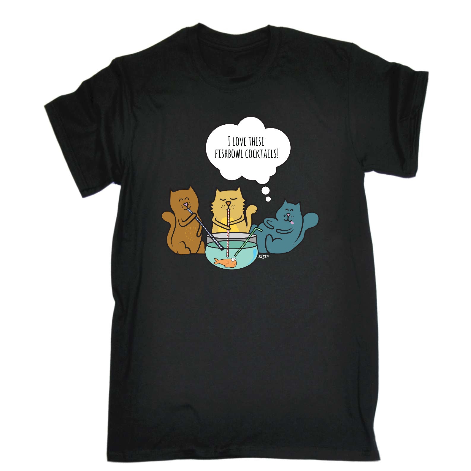 Love These Fishbowl Cocktails - Mens Funny T-Shirt Tshirts