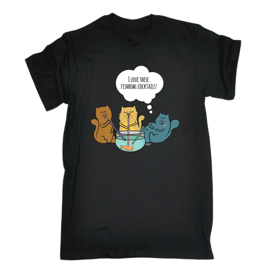 Love These Fishbowl Cocktails - Mens Funny T-Shirt Tshirts