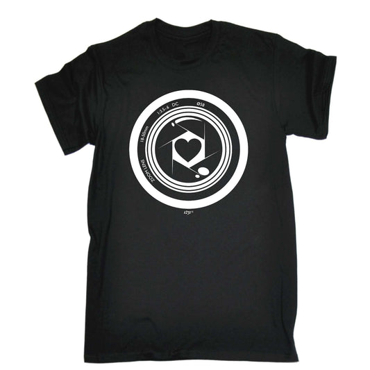 Camera Heart - Mens Funny T-Shirt Tshirts