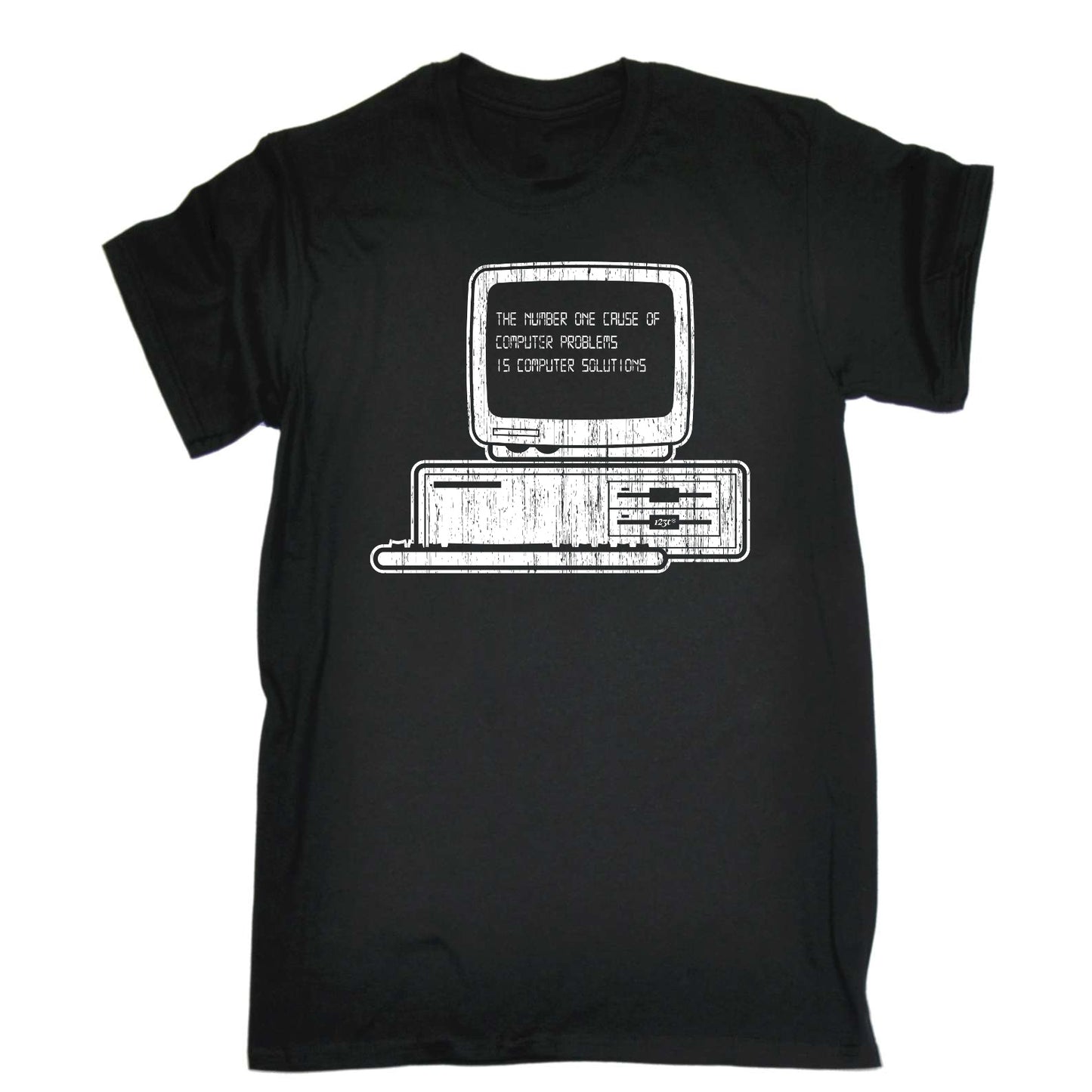 The Number One Cause Of Computer Problems - Mens Funny T-Shirt Tshirts