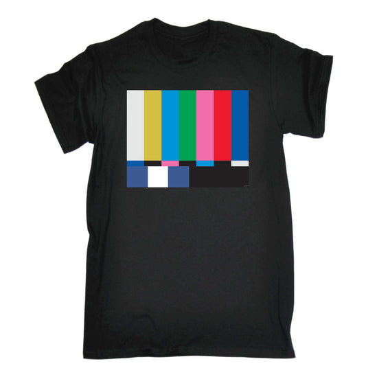 Tv Colour Test Screen - Mens Funny T-Shirt Tshirts