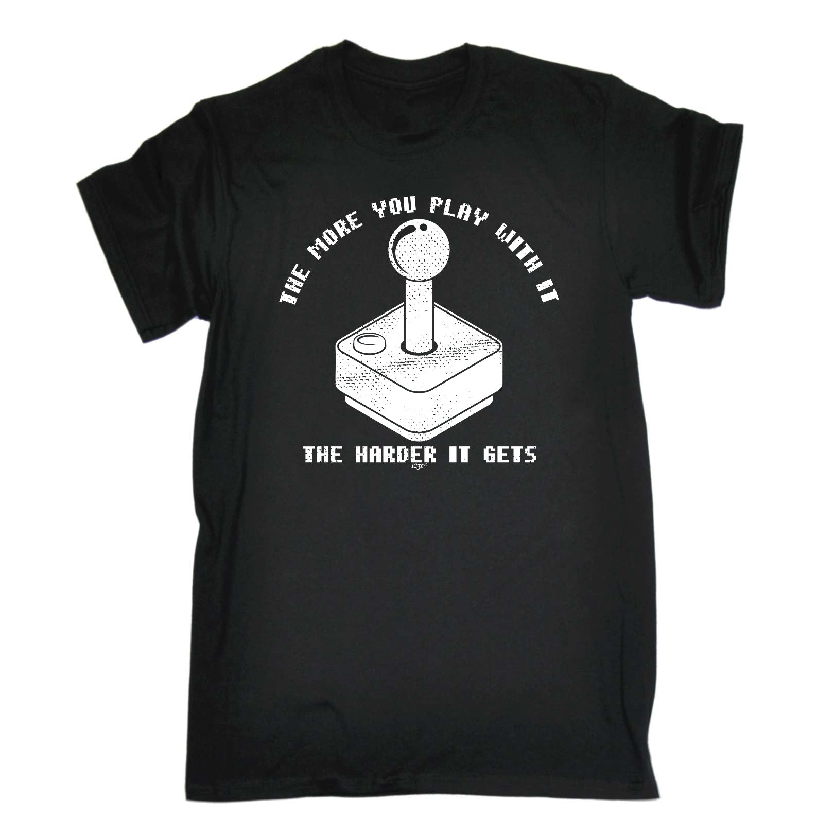 The More You Play With It The Harder It Gets - Mens Funny T-Shirt Tshirts