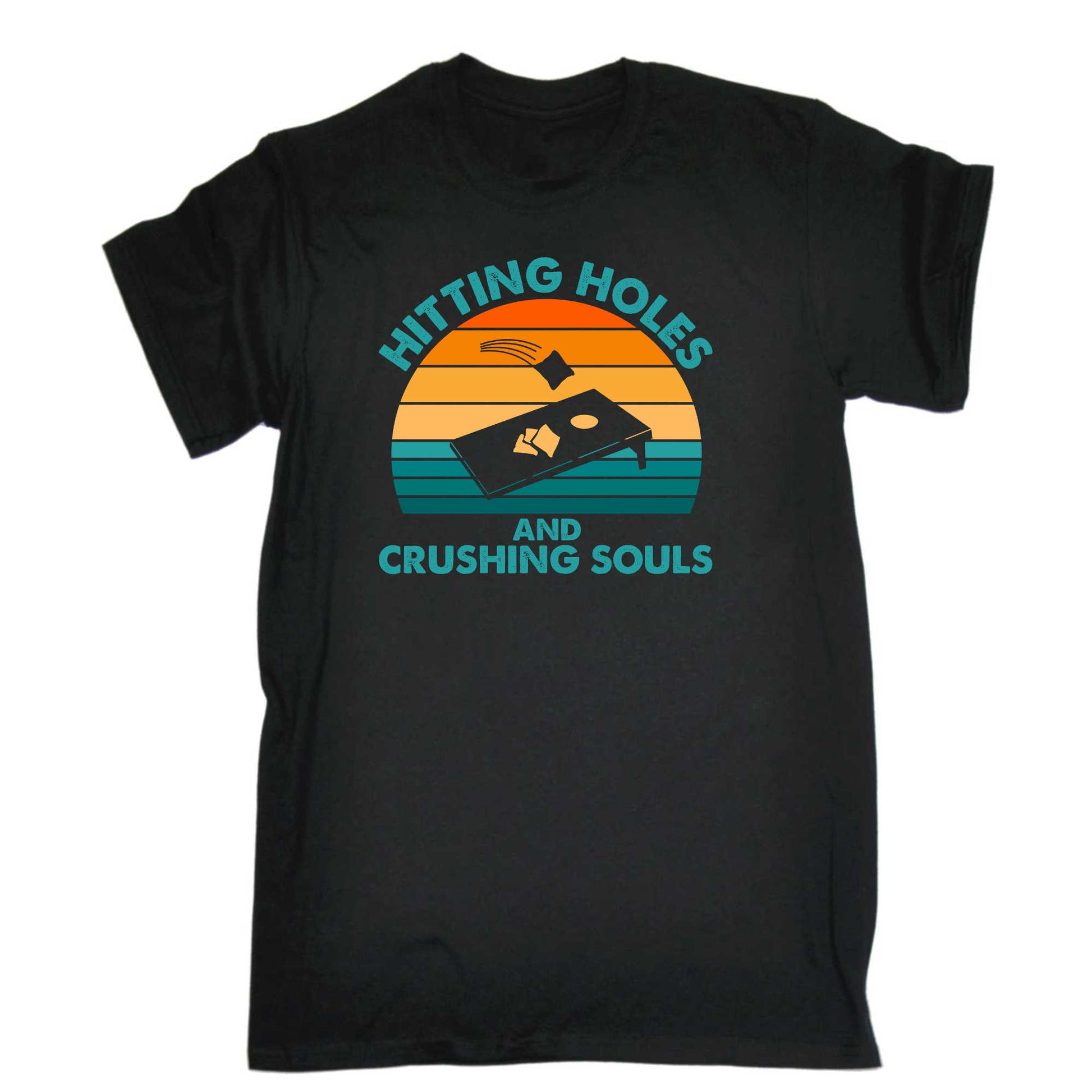 Hitting Holes And Crushing Souls - Mens 123t Funny T-Shirt Tshirts