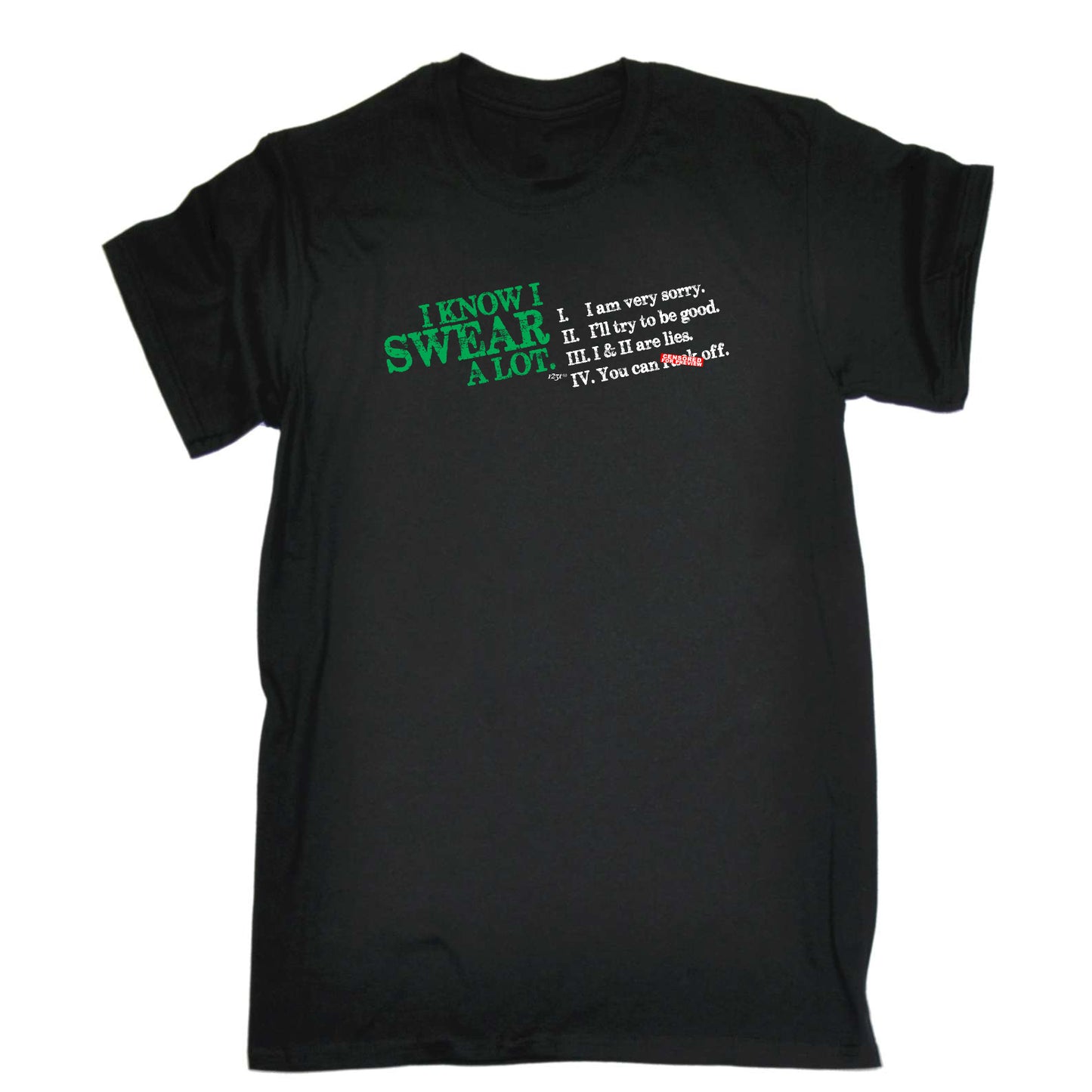 Know Swear A Lot - Mens Funny T-Shirt Tshirts