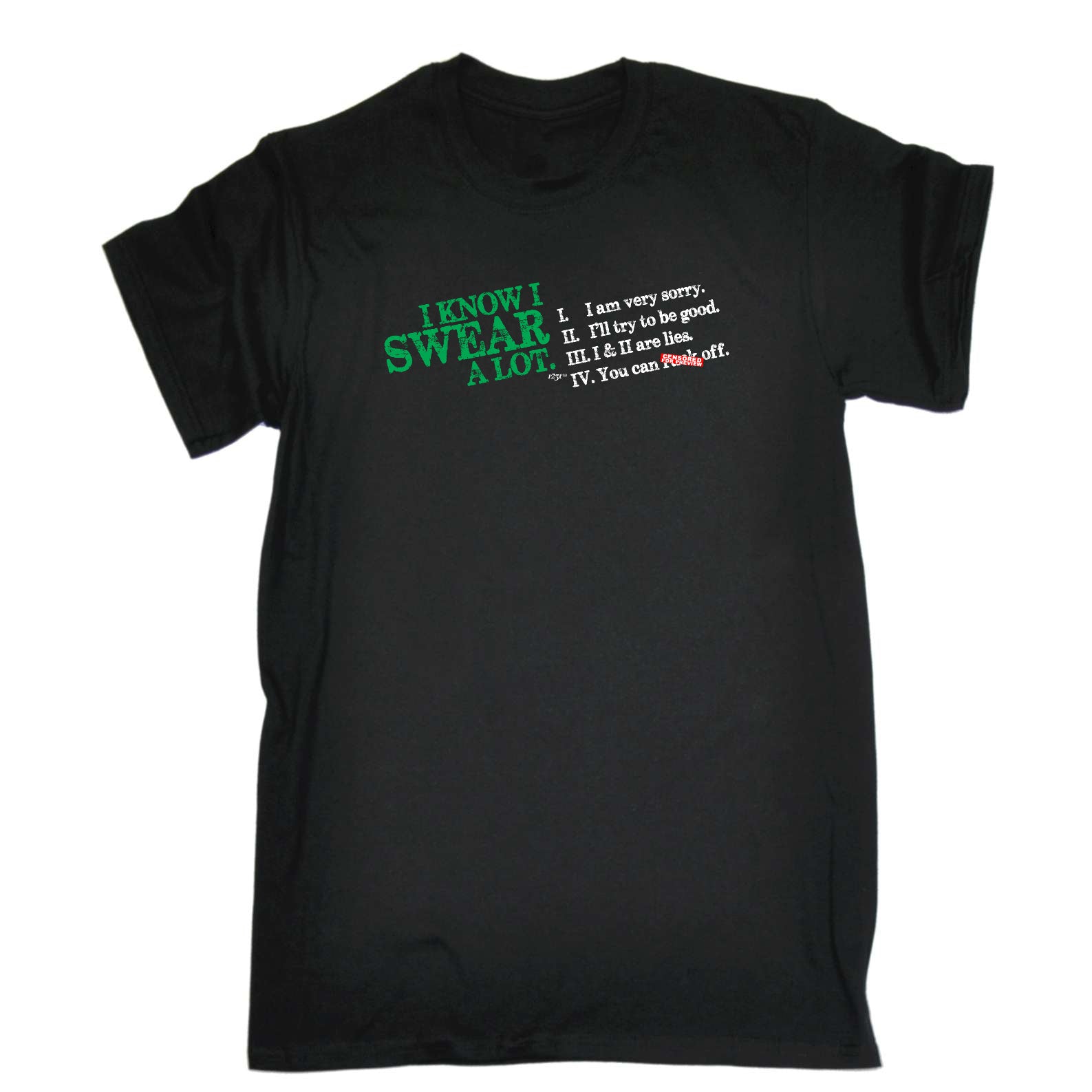 Know Swear A Lot - Mens Funny T-Shirt Tshirts