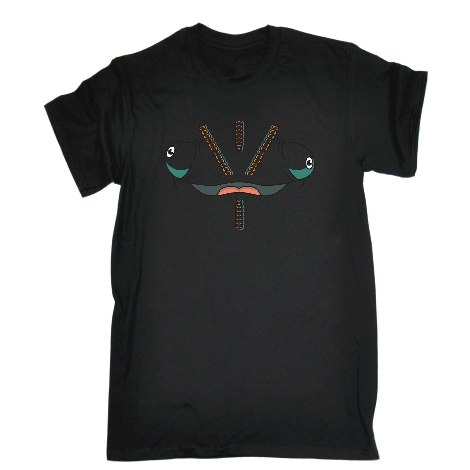 Chameleon Animal Face Ani Mates - Mens Funny T-Shirt Tshirts