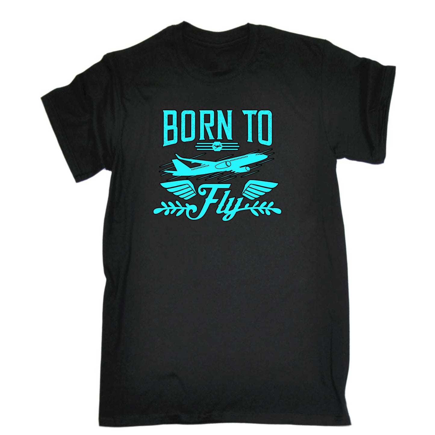 Born To Fly Aviation Plane Pilot - Mens 123t Funny T-Shirt Tshirts