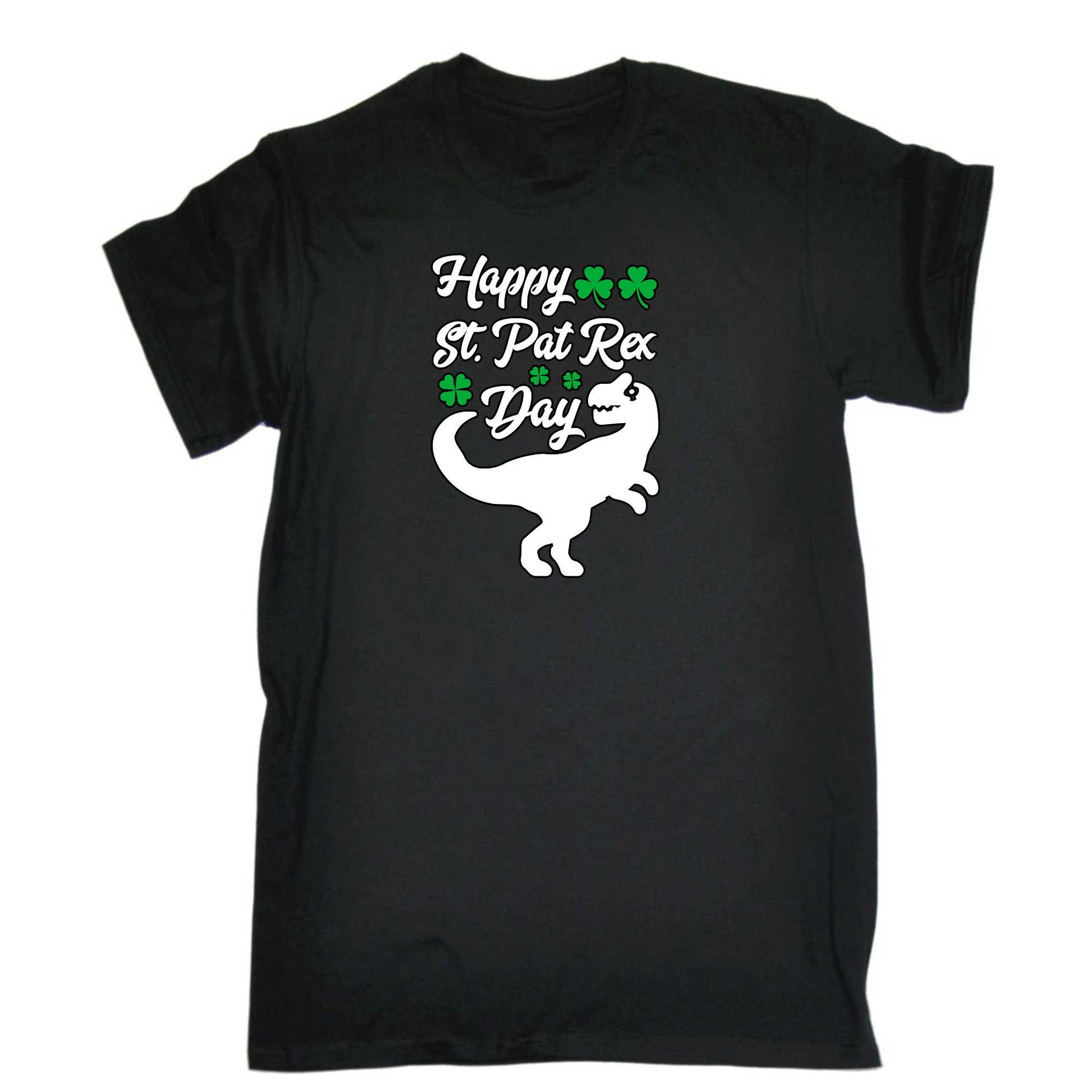 Happy St Patricks Day T Rex Dinosaur Irish - Mens 123t Funny T-Shirt Tshirts