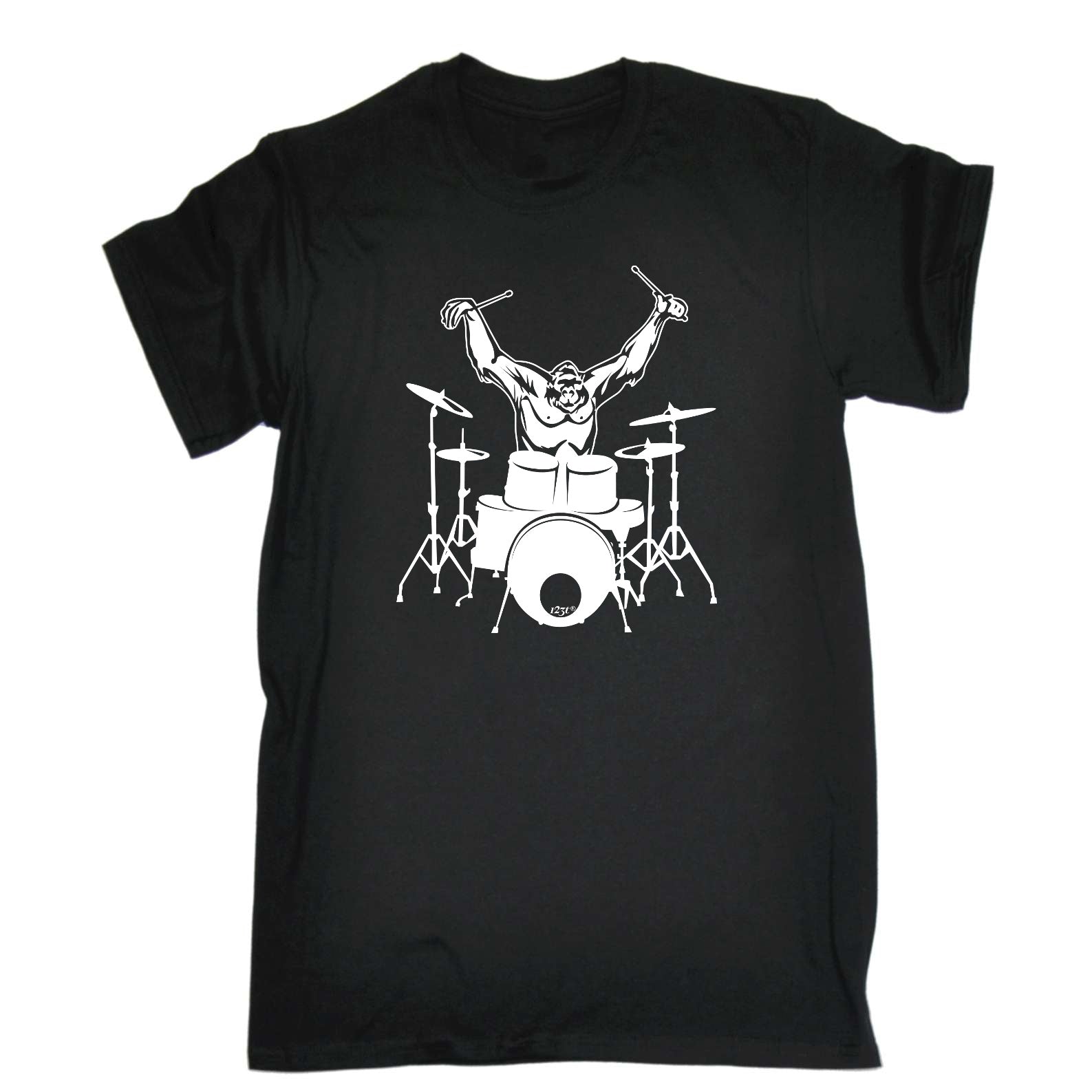 Gorilla Drummer Drums Music - Mens Funny T-Shirt Tshirts