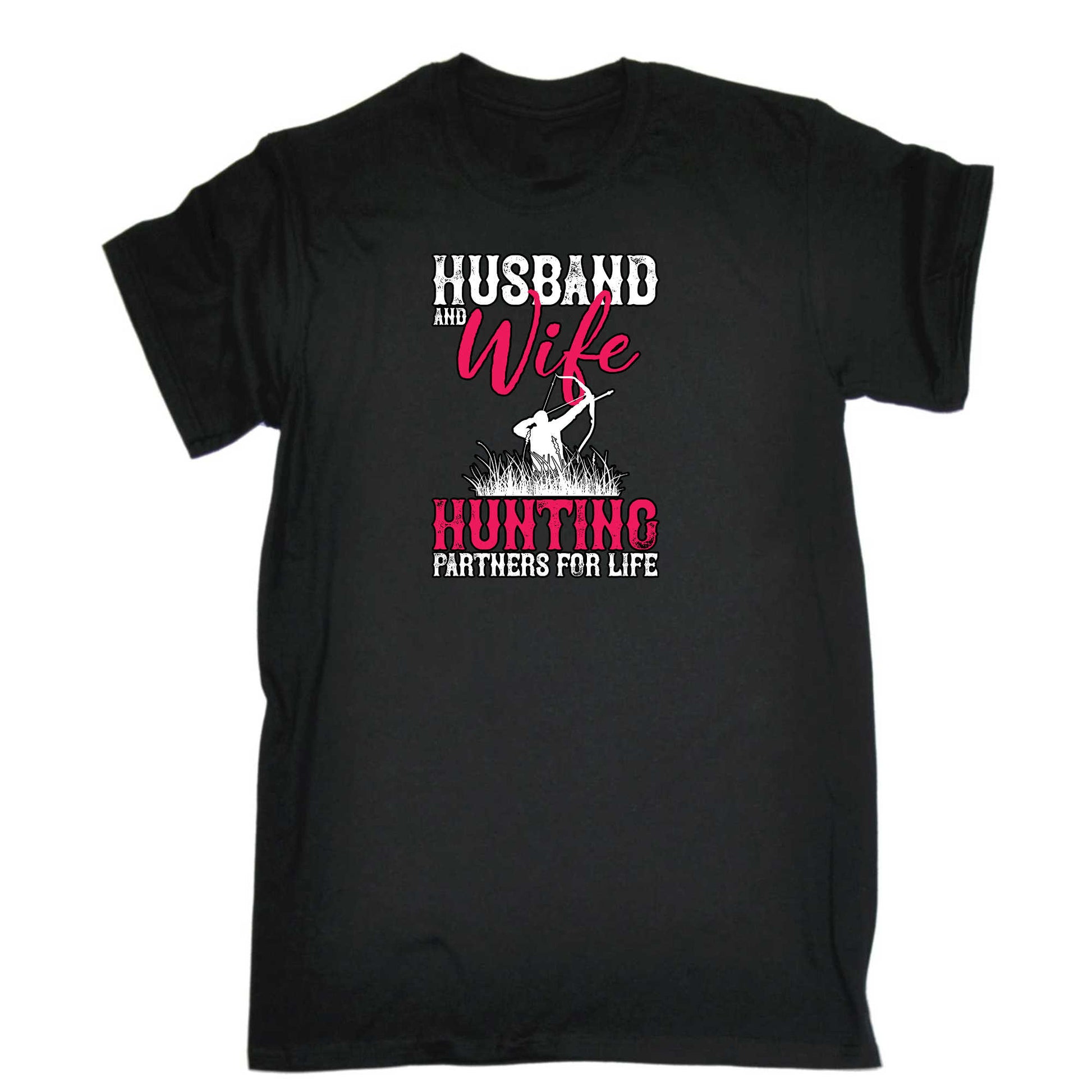 Husband And Wife Hunting Partner For Life - Mens 123t Funny T-Shirt Tshirts