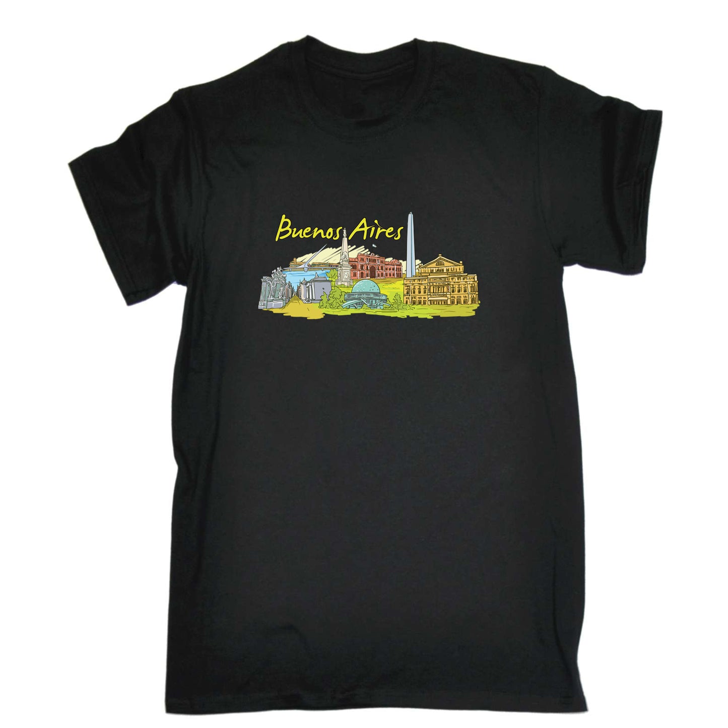 Buenos Aires Argentina Country Flag Destination - Mens 123t Funny T-Shirt Tshirts