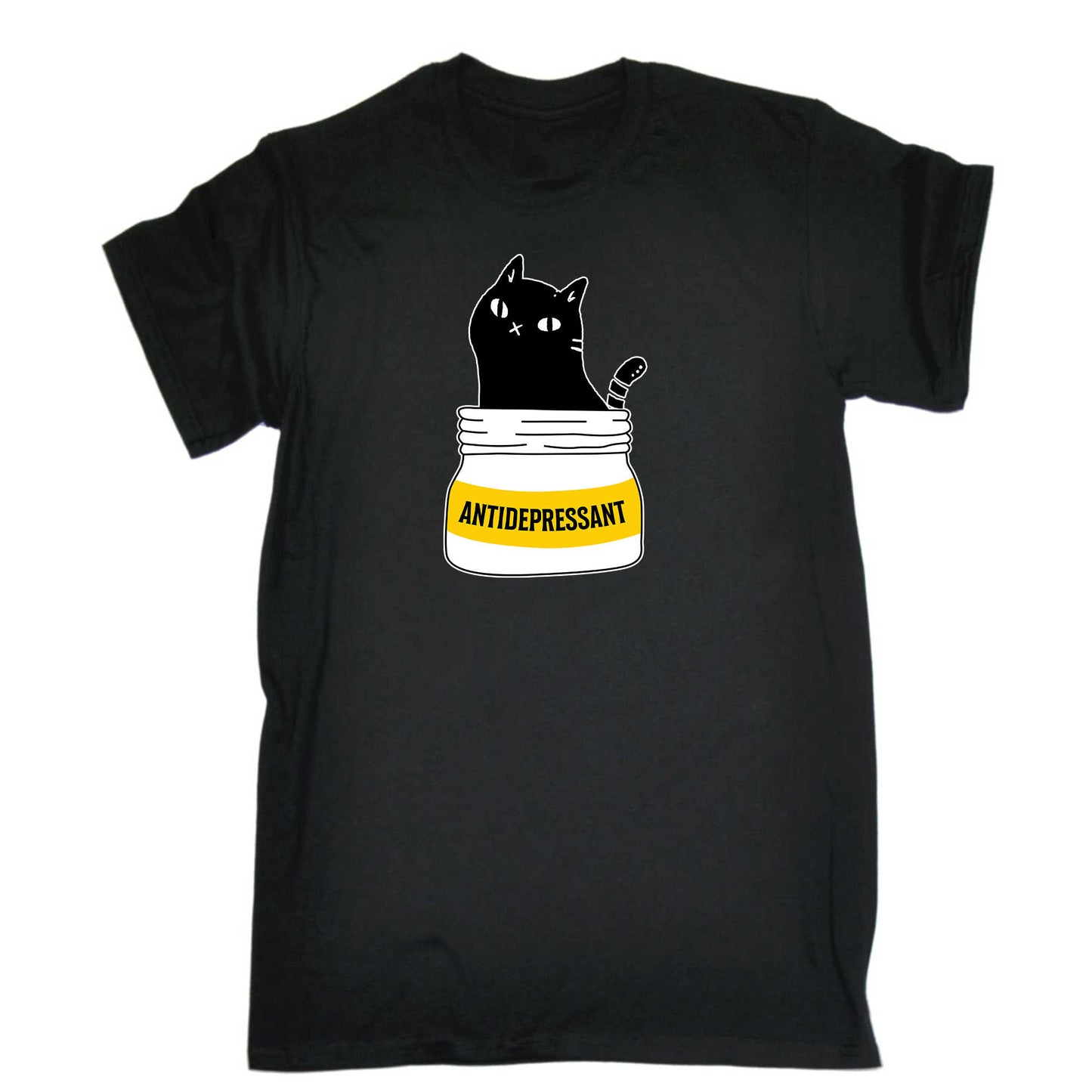 Antidepressant Love Cats Cat - Mens 123t Funny T-Shirt Tshirts