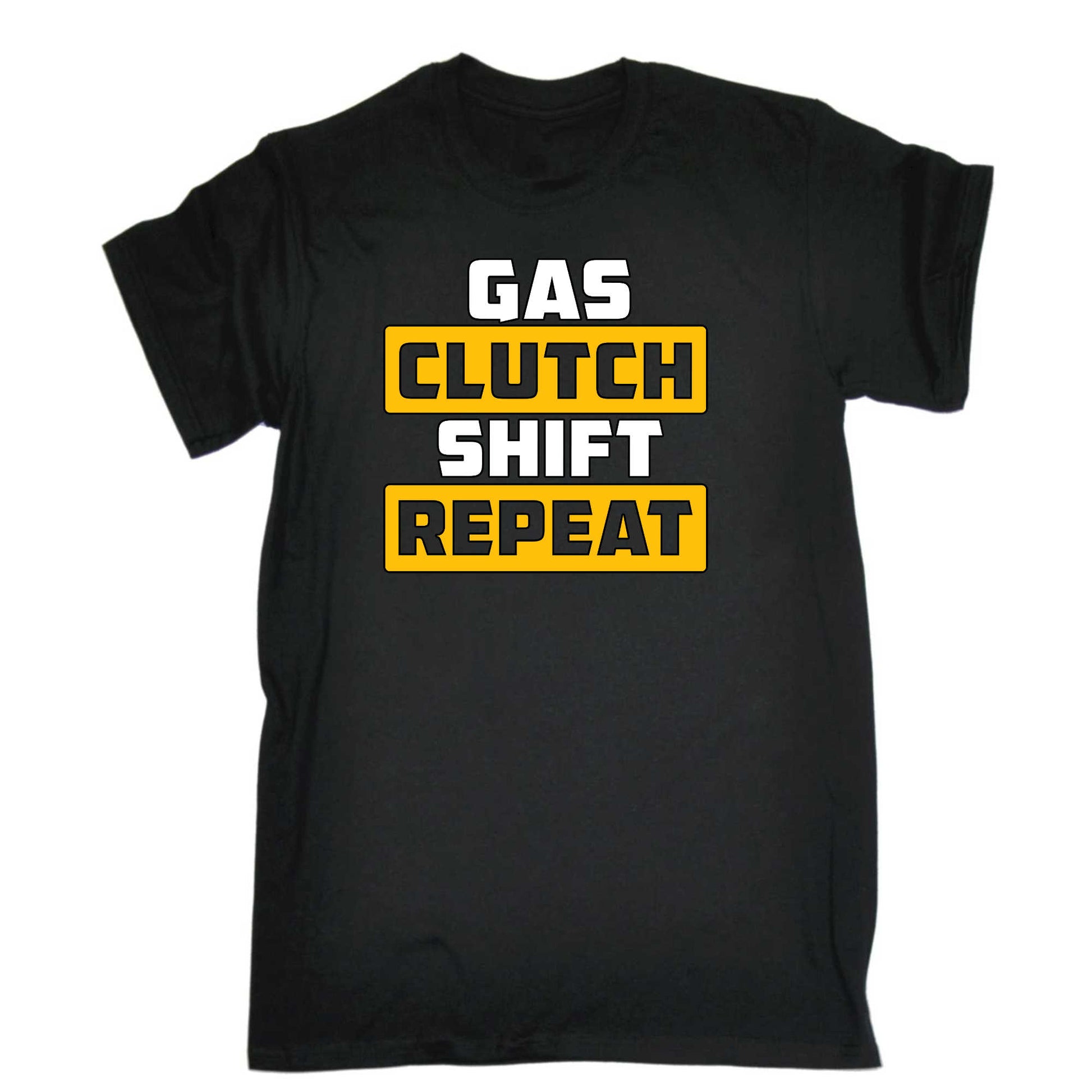 Gas Clutch Shift Repeat Car Mechanic - Mens 123t Funny T-Shirt Tshirts