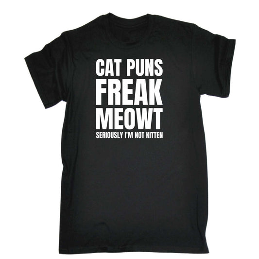 Cat Puns Freak Meowt Cats - Mens 123t Funny T-Shirt Tshirts
