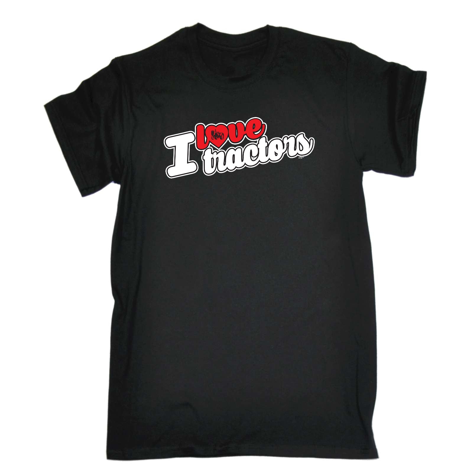 Love Tractors Stencil - Mens Funny T-Shirt Tshirts
