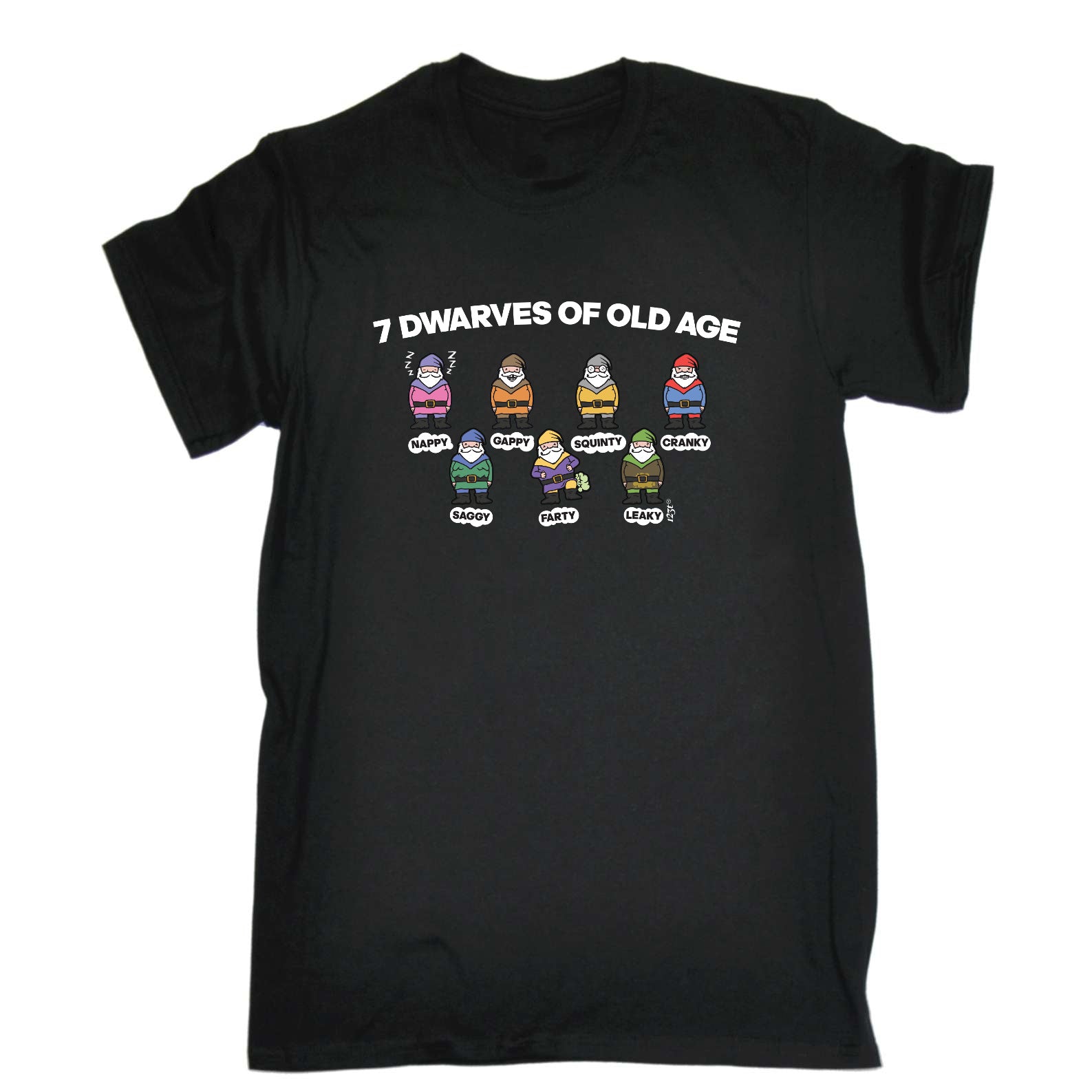 7 Dwarves Of Old Age - Mens Funny T-Shirt Tshirts