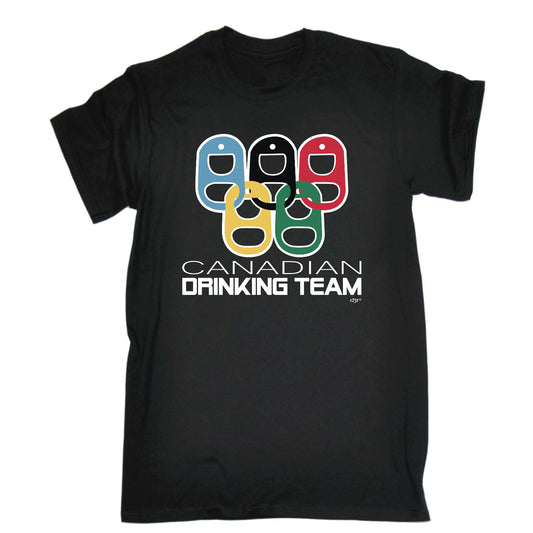 Canadian Drinking Team Rings - Mens Funny T-Shirt Tshirts