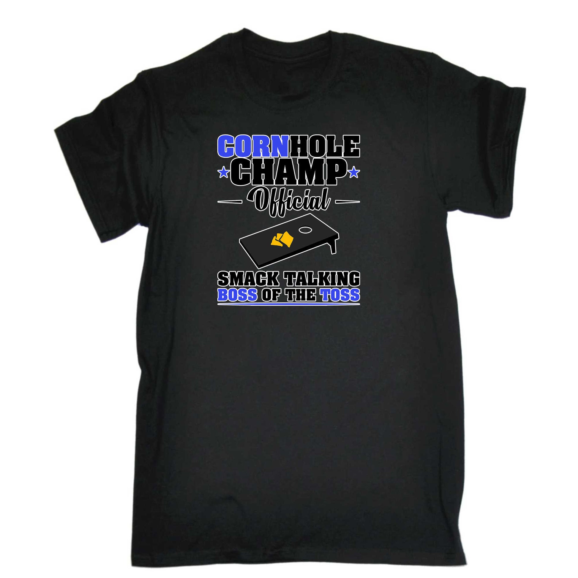 Cornhole Champ Official Smack Talking Boss Of The Toss - Mens 123t Funny T-Shirt Tshirts