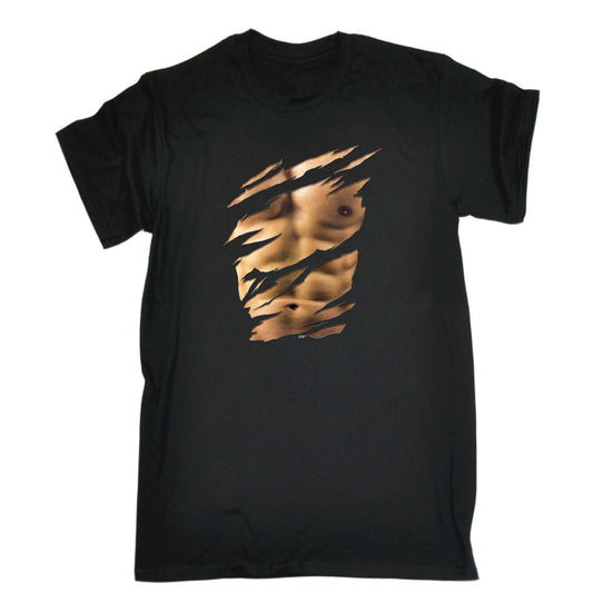 Ripped Six Pack - Mens Funny T-Shirt Tshirts