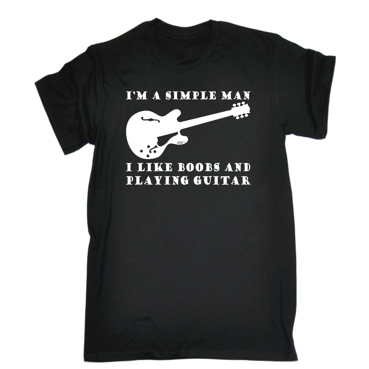 I'M Simple B  B Playing Guitar Music - Mens Funny T-Shirt Tshirts