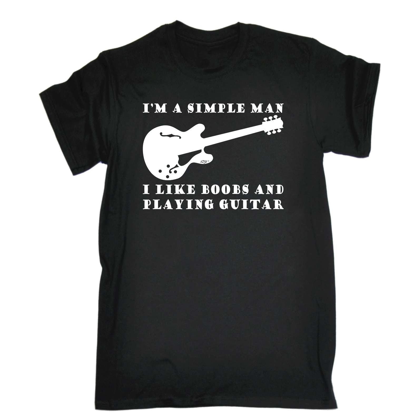 I'M Simple B  B Playing Guitar Music - Mens Funny T-Shirt Tshirts