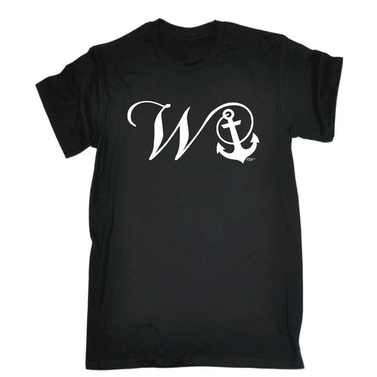 W Anchor - Mens Funny T-Shirt Tshirts