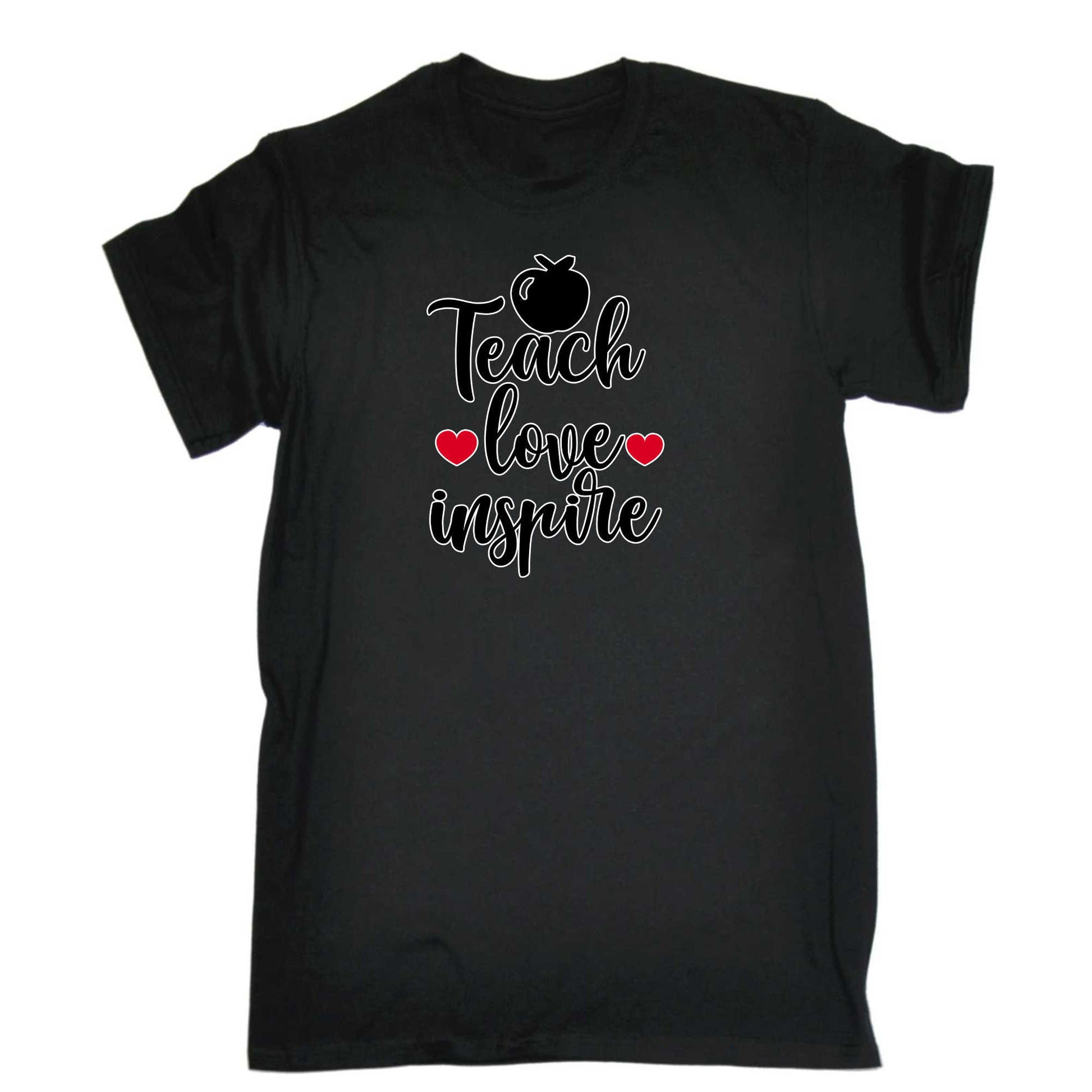 Teach Love Inspire Teacher School - Mens 123t Funny T-Shirt Tshirts