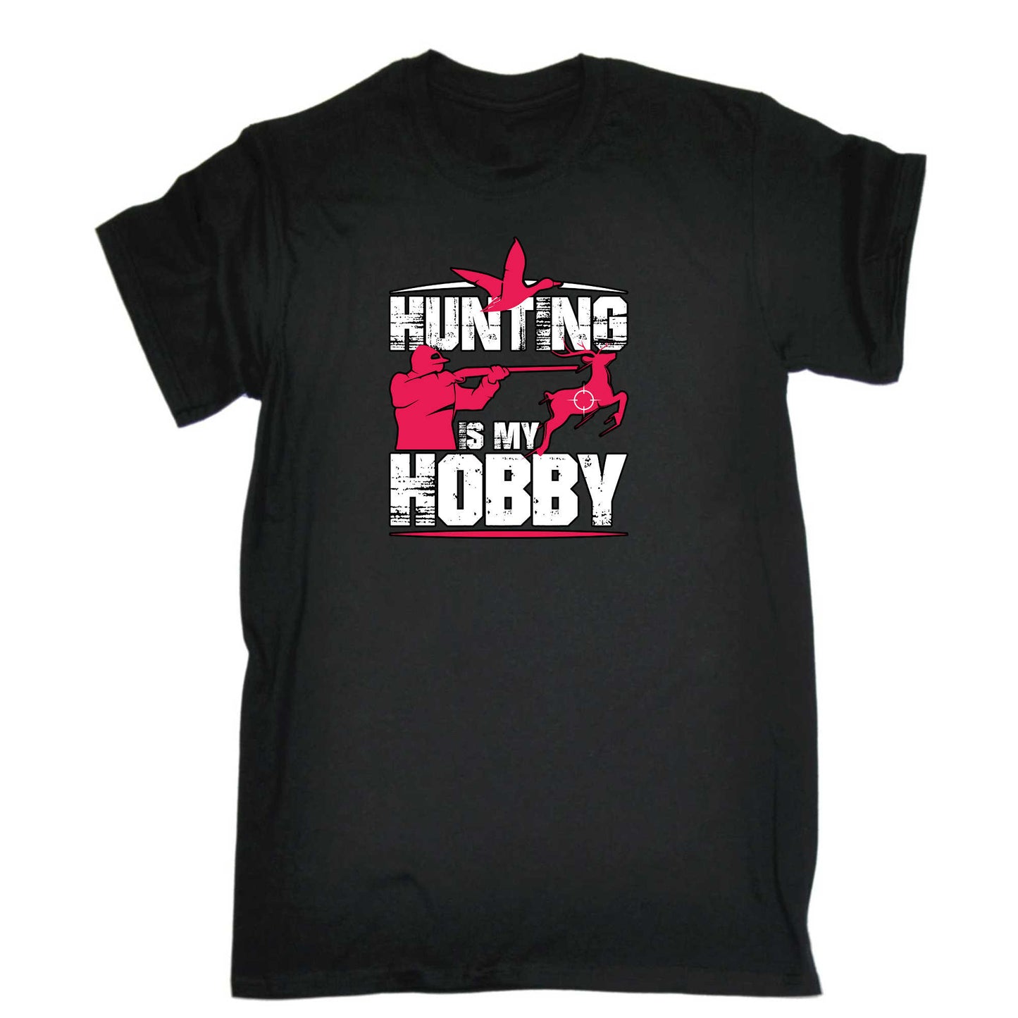 Hunting Is My Hobby Deer Duck - Mens 123t Funny T-Shirt Tshirts