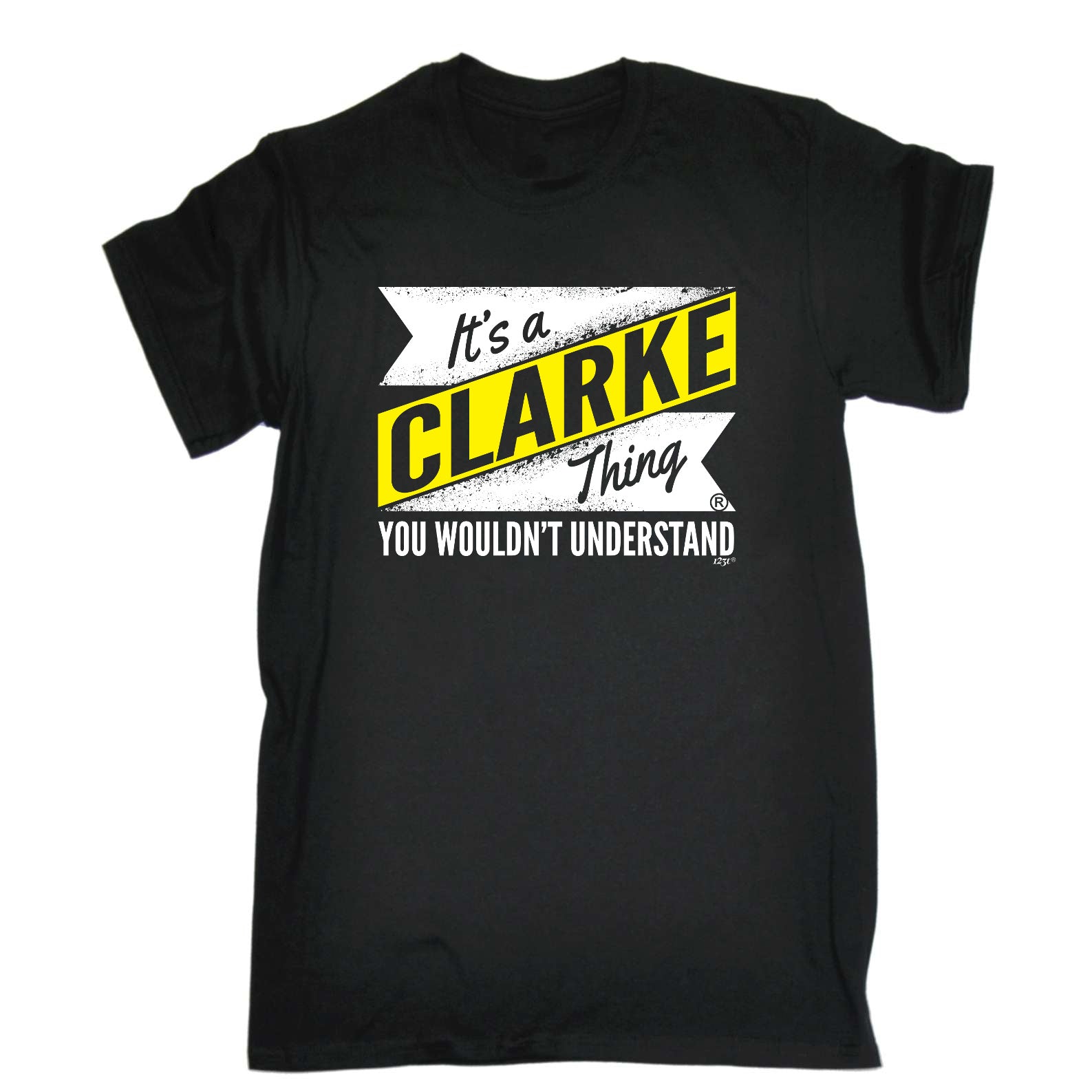 Clarke V2 Surname Thing - Mens Funny T-Shirt Tshirts