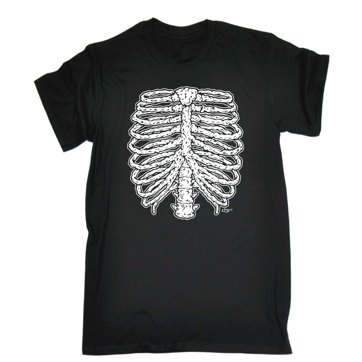Skeleton Ribs Halloween - Mens Funny T-Shirt Tshirts