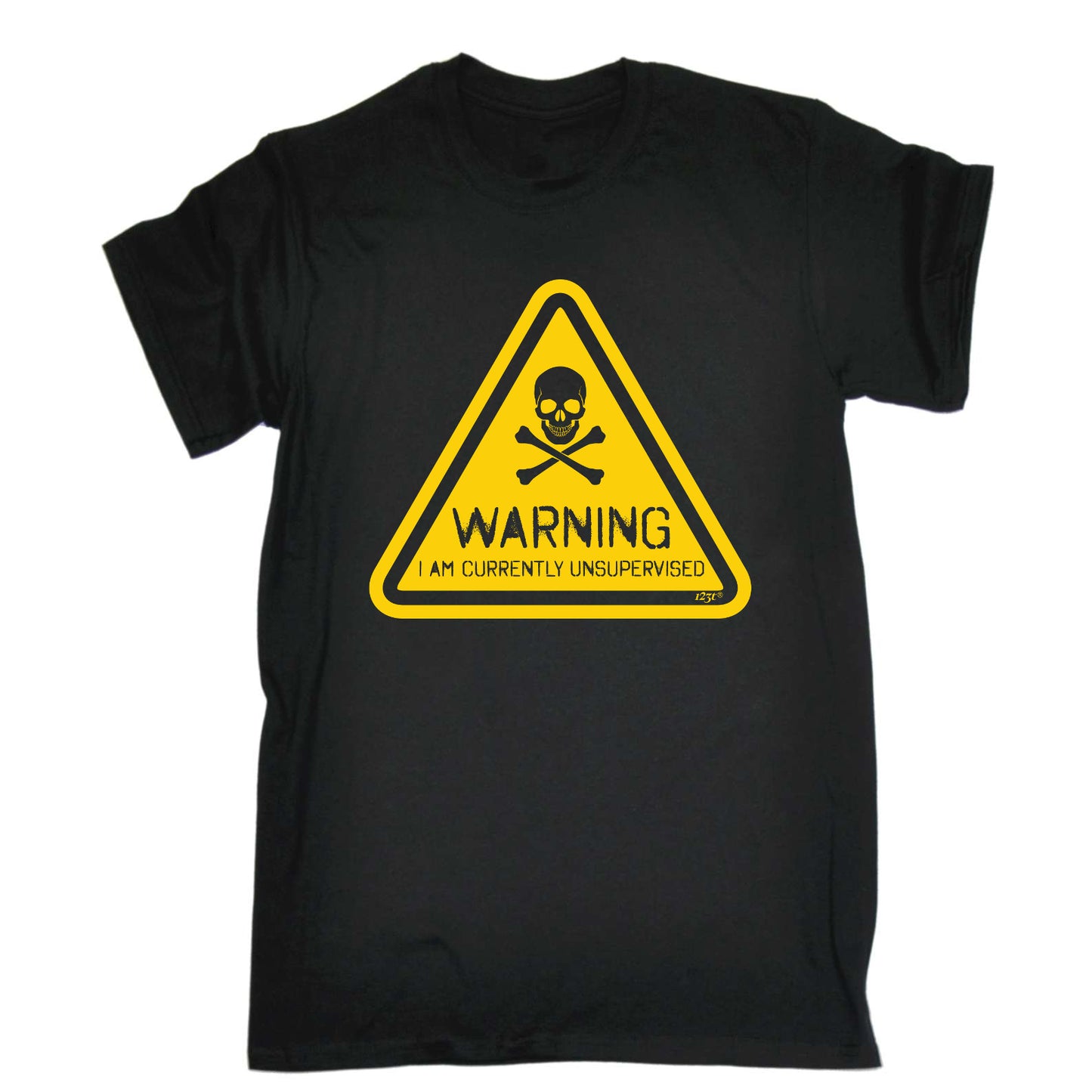 Warning Currently Unsupervised - Mens Funny T-Shirt Tshirts